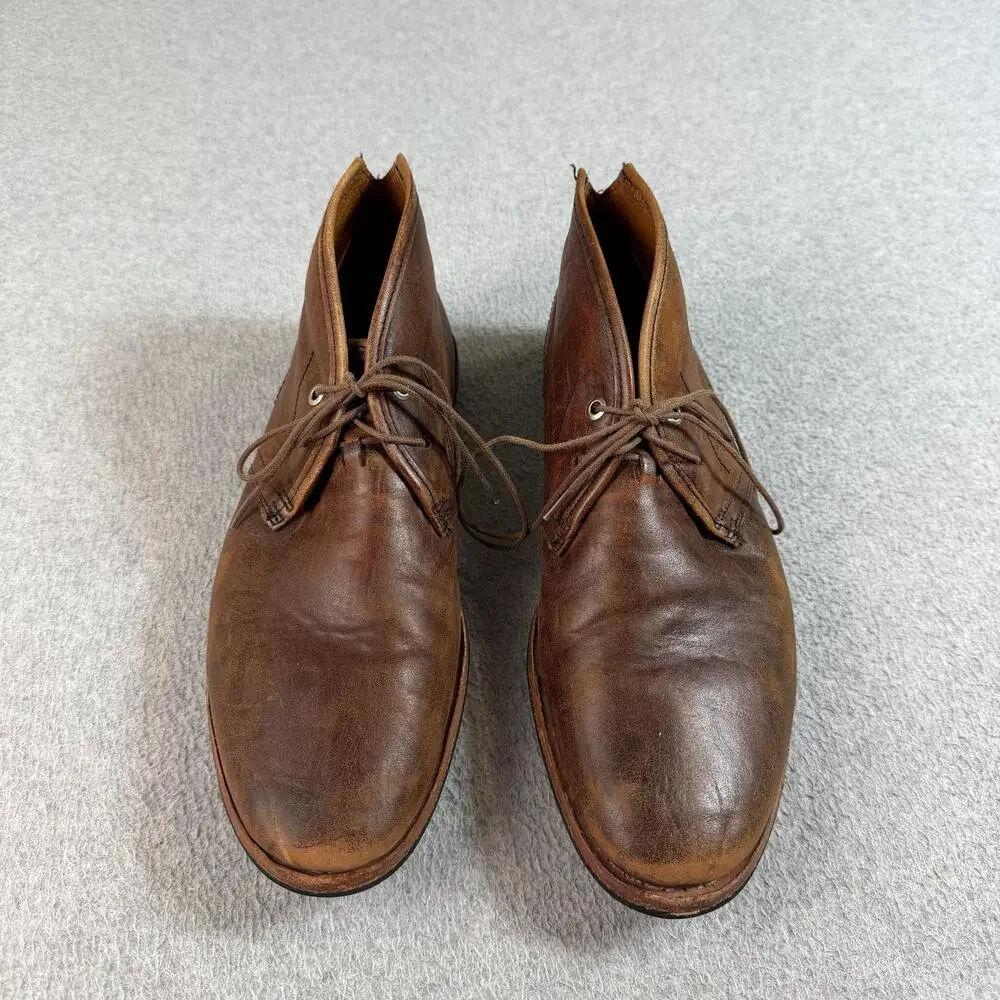 Timberland Leather Boot Co Wodehouse Men Size 8 Brown Chukka Heritage Worn In